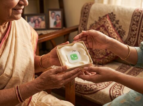 Daughter-in-law gifting lessworry tag to mother-in-law
